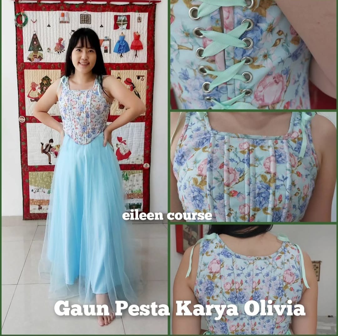 Kegiatan belajar menjahit di Eileen Course